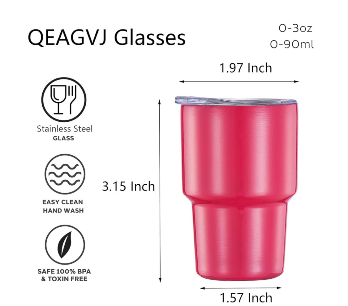 3oz Mini Shot Tumblers