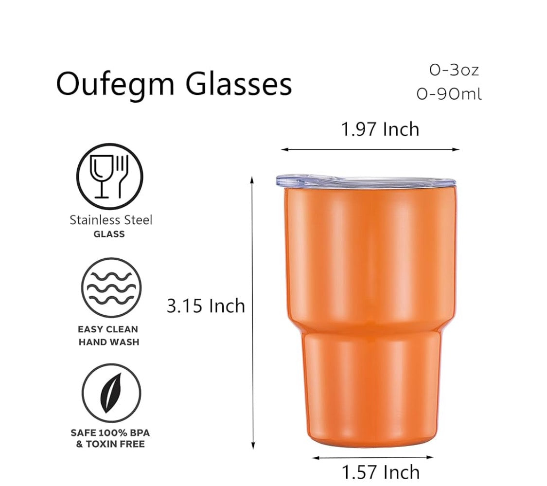 3oz Mini Shot Tumblers