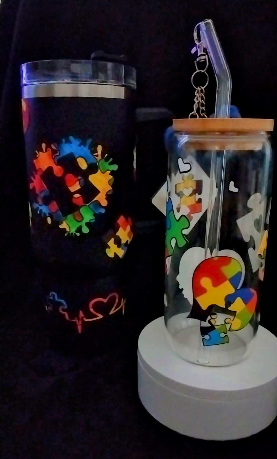 Custom Glass Can Tumblers/Tumblers/Water Bottles