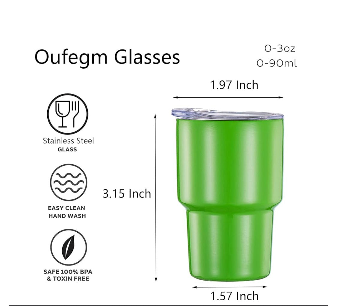 3oz Mini Shot Tumblers
